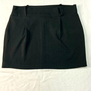 Bizz Girl Black Office Mini Skirt